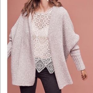 Anthropologie grey cozy sweater